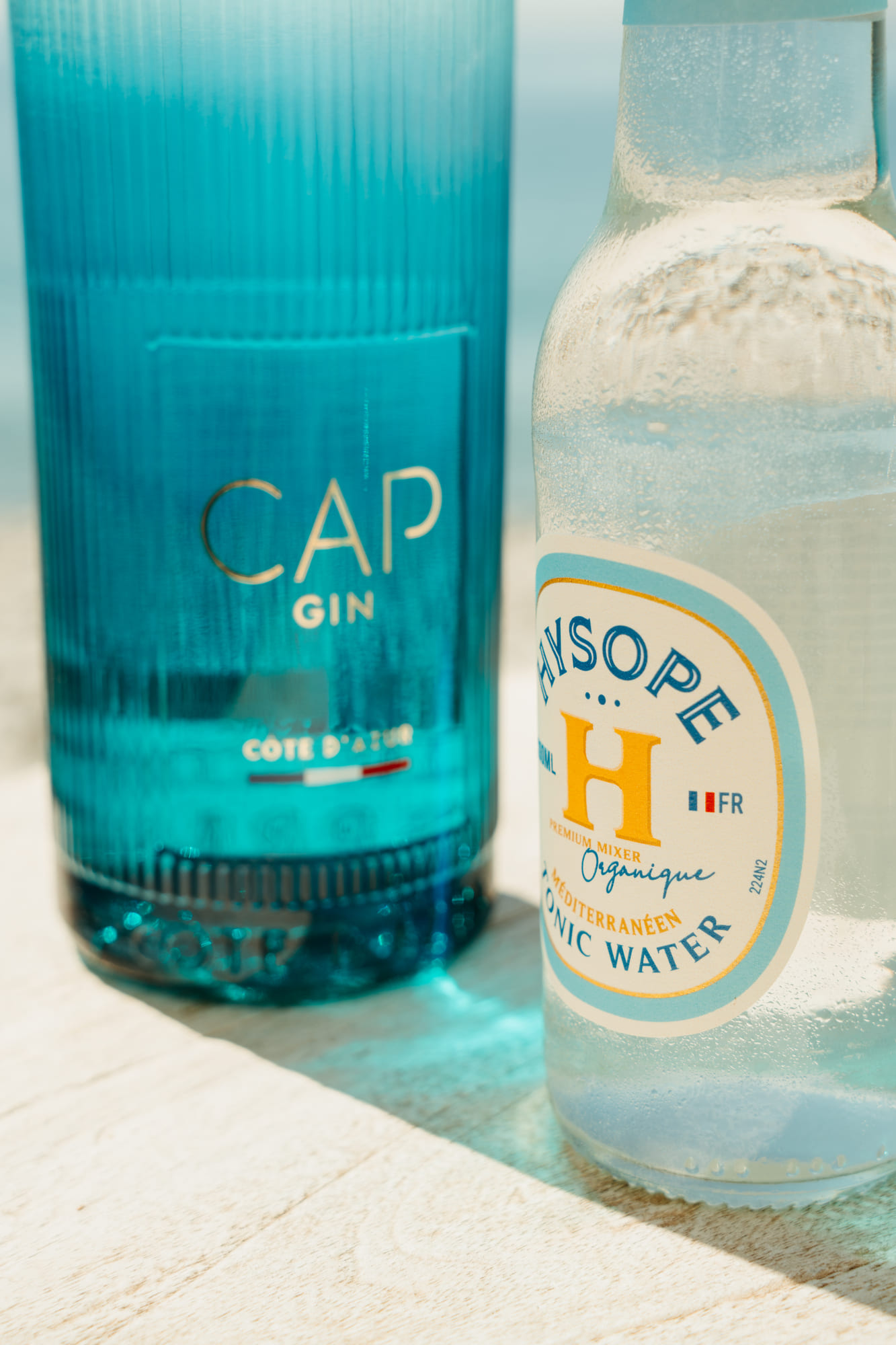 bouteille hypose et cap gin